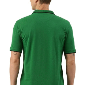 Peter England Men's Snug Fit Solid Polo T-Shirt with Coloured Collar Tipping| Cotton Rich| Premium Pique Weave